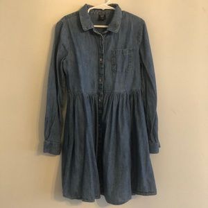 Gap Kids Jean Denim Shirt Dress